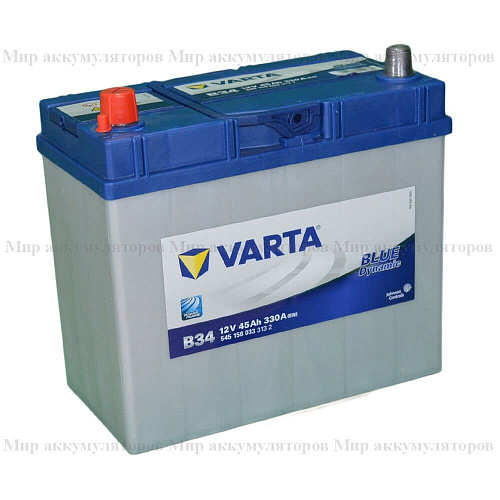 VARTA Blue Dynamic 45 а/ч (пр.пол.) (545 158) Asia (толс.кл.)