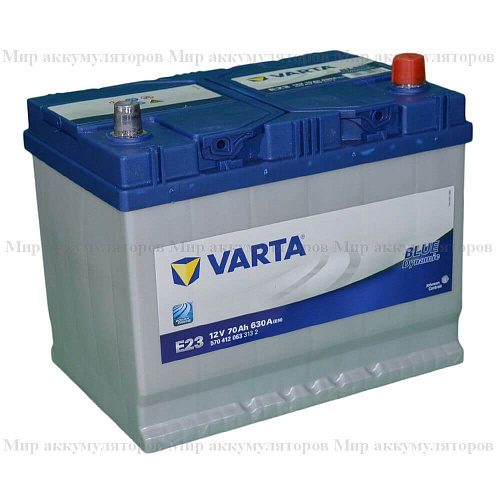 VARTA Blue Dynamic 70 а/ч (обр.пол.) (570 412) Asia (толс.кл.)