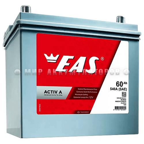 EAS 6СТ-60 о.п. Азия (D23L) EAS 6СТ-60 о.п. Азия (D23L)